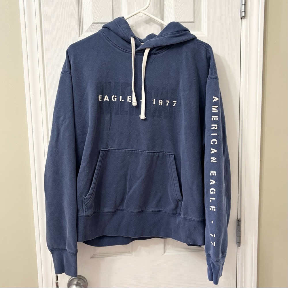American Eagle Outfitters Blue Hoodie for Men - Picture 5 of 6